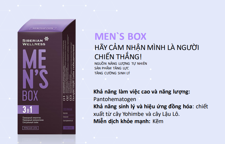 Men’s Box tăng cường sinh lý phái mạnh