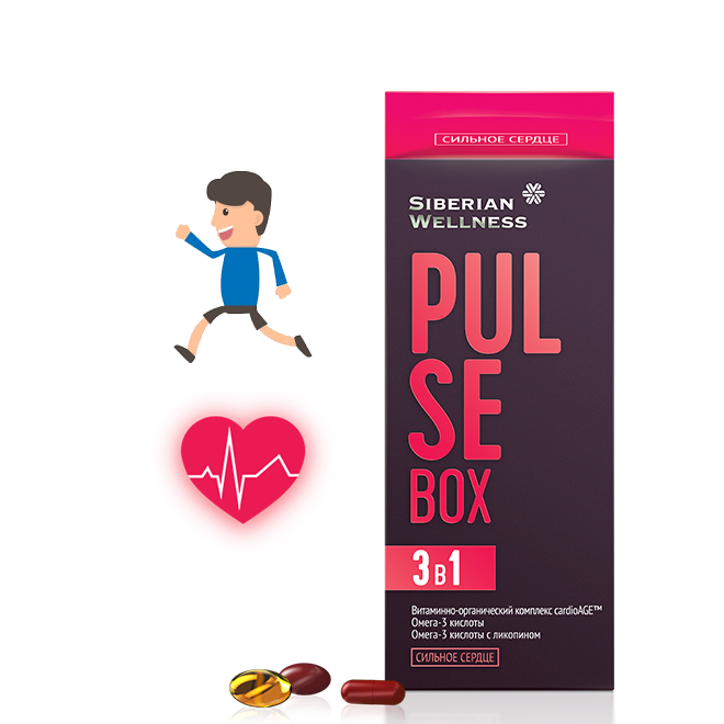 Pulse Box bảo vệ tim cấp độ 3D, hỗ trợ tăng cường hệ tim mạch. 30 túi/hộp