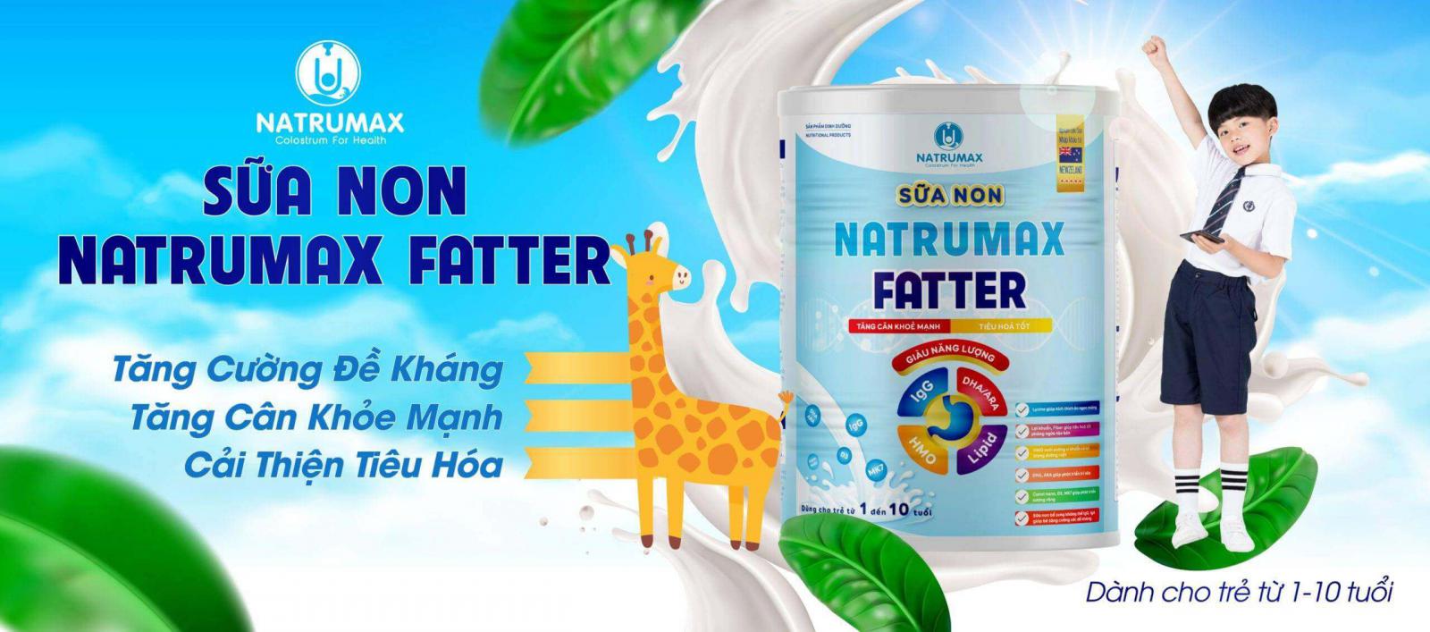 Sữa non Natrumax Fatter bé phát triển toàn diện 800gr