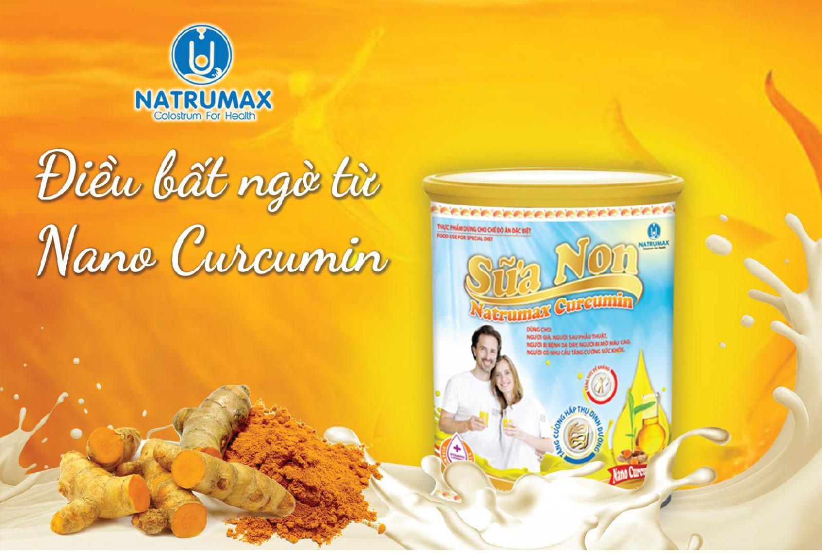 Sữa non Natrumax Curcumin- hỗ trợ điều trị dạ dày và tăng cường sức đề kháng